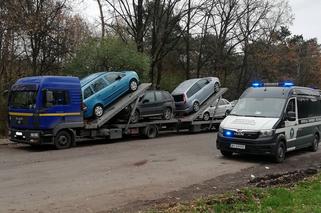 Oczy na zapałki - jechał o wiele ZA DŁUGO. Transport używanych aut zatrzymany