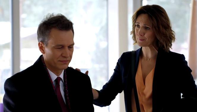 Na dobre i na złe, odcinek 704. Falkowicz (Michał Żebrowski), Kasia Smuda (Ilona Ostrowska)