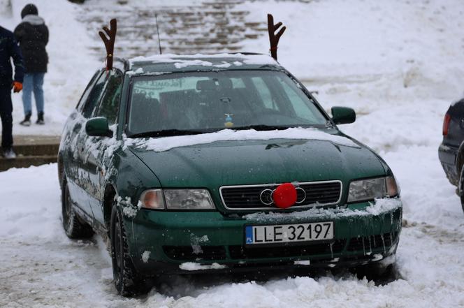 Śnieżyca niestraszna MotoMikołajom z Lublina!