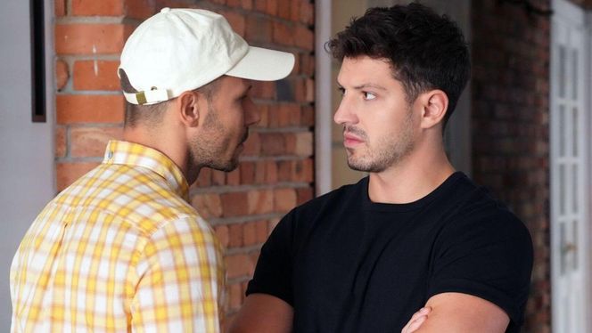 	Barwy szczęścia odc. 3135. Franek (Mateusz Banasiuk), Justin (Jasper Sołtysiewicz)