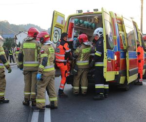 Wypadek pod Mrągowem. Zderzyły się dwa auta. Dzieci wśród rannych