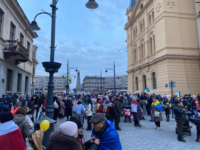 Marsz "Pokój dla Ukrainy" w Łodzi