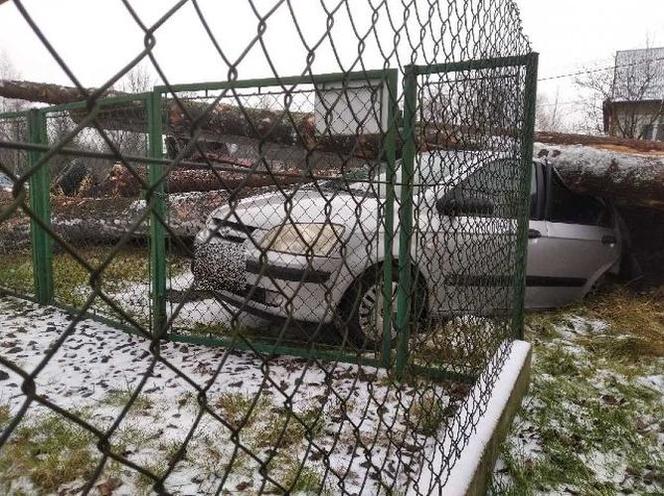 Wypadek na ulicy Mroźnej w Tarnowie i przewrócenie naczepy w Bistuszowej