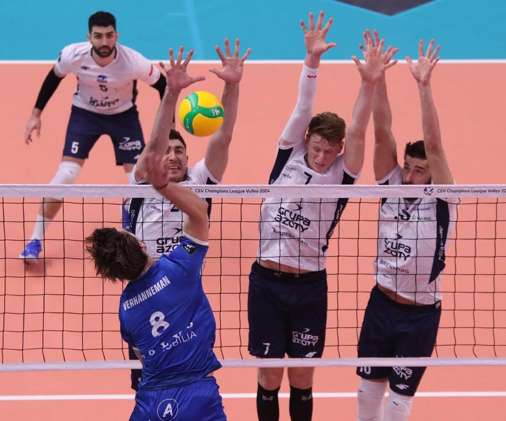 Siatkówka, Liga Mistrzów, Zaksa, siatkarze, Łukasz Kaczmarek