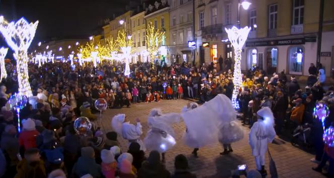 Warszawa święta iluminacje Starówka