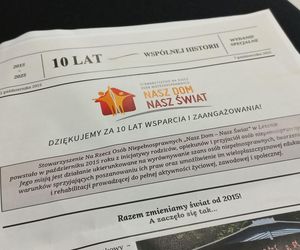 Jubileusz stowarzyszenia Nasz Dom - Nasz Świat i Warsztatów Terapiii Zajęciowej w Lesznie