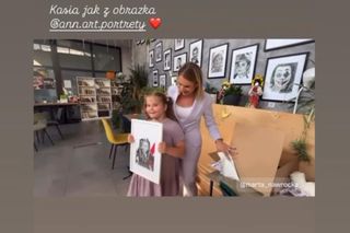 Marta Nawrocka z córką odwiedziły społeczną kawiarnię Kaffka w Krakowie