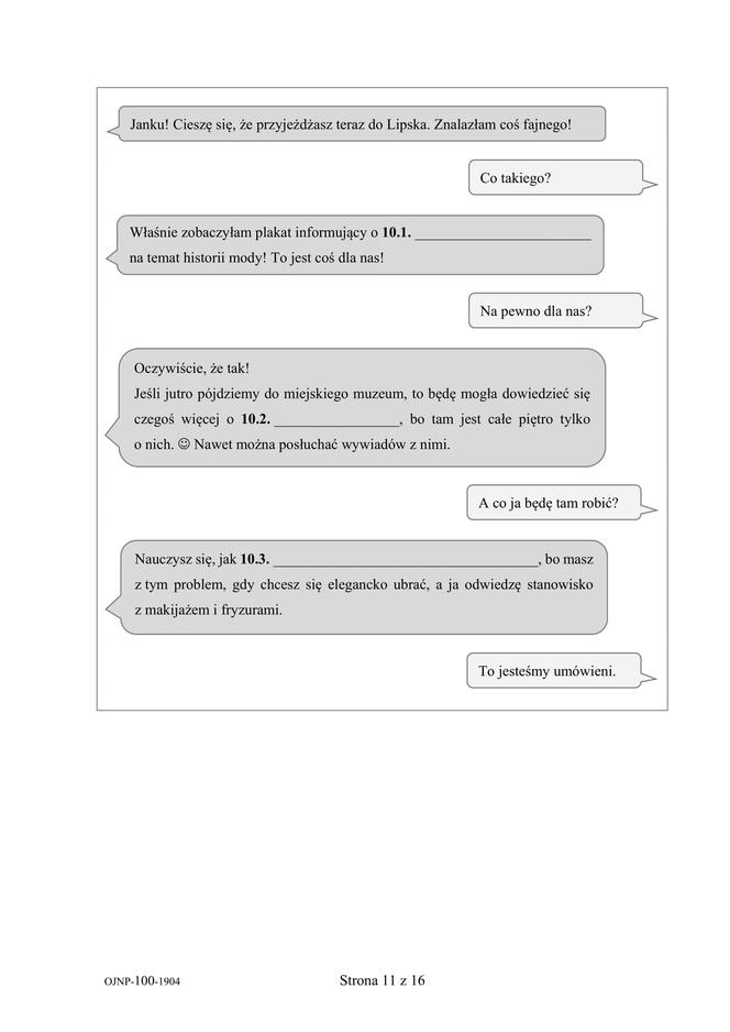 Egzamin ósmoklasisty 2019 - Arkusze Język Niemiecki [CKE]