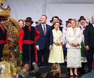 Marta Nawrocka na Dożynkach Prezydenkich