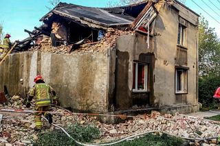 Wybuch gazu w Wojkowicach. Zawaliło się piętro budynku. Dwie osoby poszkodowane