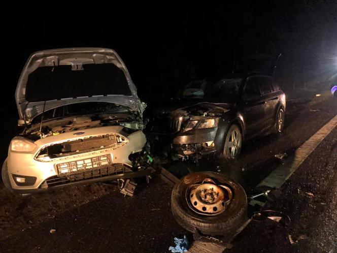 Wypadek na DK 10 w Przyłubiu 