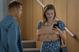 M jak miłość odc. 1702. Franka (Dominika Kachlik), Paweł (Rafał Mroczek)