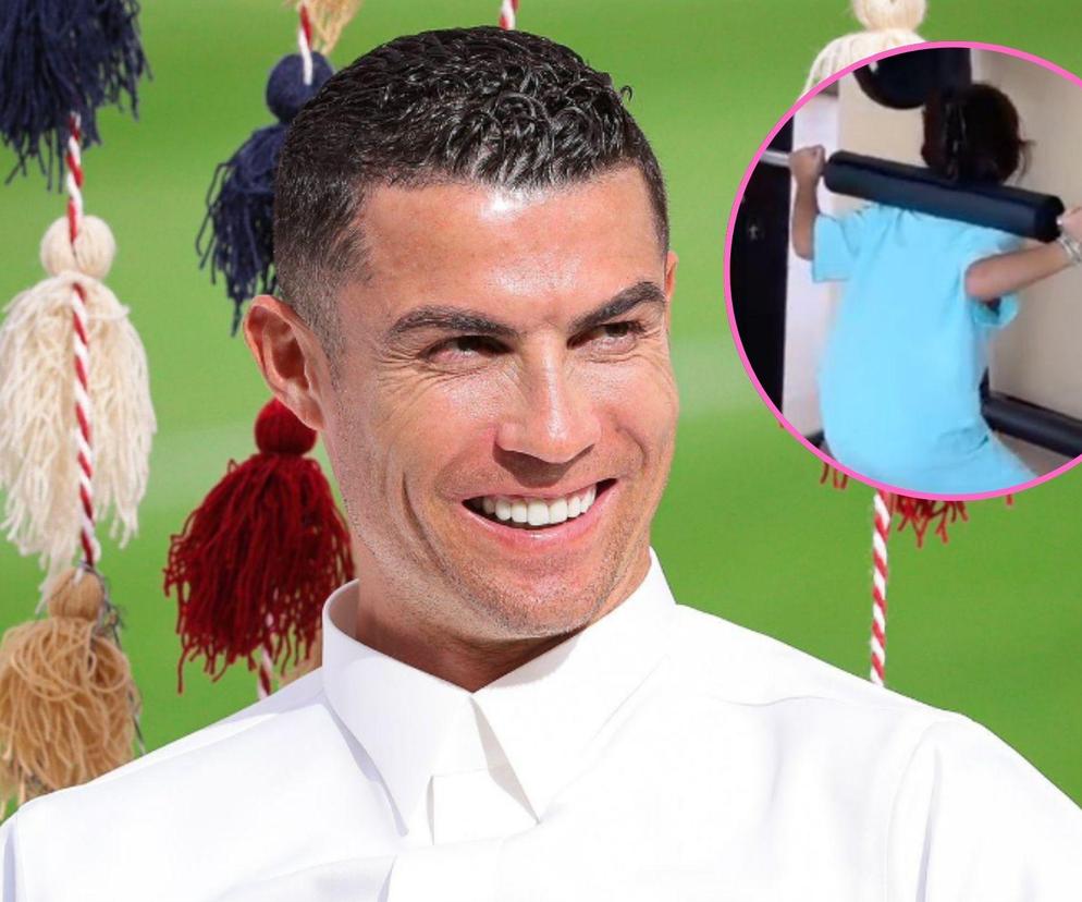 7-letni syn Cristiano Ronaldo ostro ćwiczy na siłowni