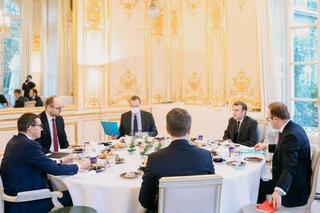 Premier Mateusz Morawiecki w Pałacu Elizejskim