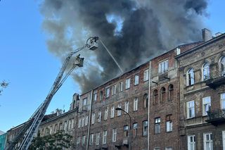 Warszawa. Pożar opuszczonej kamienicy przy Wileńskej 11