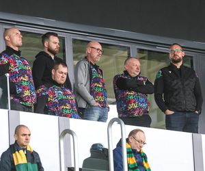Kibice na meczu GKS Katowice - Lech Poznań