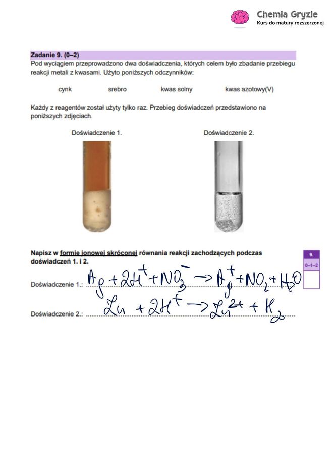 Matura chemia 2025: Odpowiedzi [16.05.2025] nowa formuła 2023
