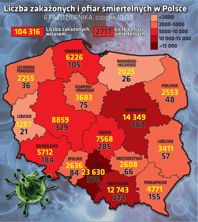Koronawirus. REKORDOWA liczba nowych przypadków w Tarnowie! 46-latek zmarł na COVID-19