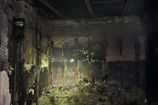 Na szczęście w pożarze hali w Kałuszynie nikt nie zginął