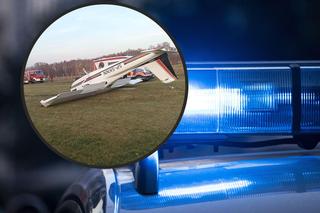 Wypadek podczas lądowania awionetki na Mazowszu. Pasażer trafił do szpitala
