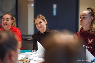 Marta Nawrocka na zgrupowaniu piłkarskiej reprezentacji kobiet