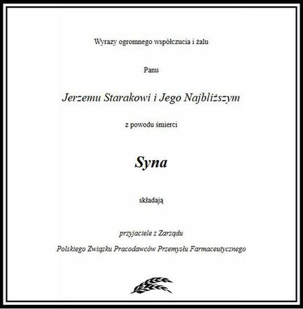 Piotr Woźniak-Starak - nekrologi