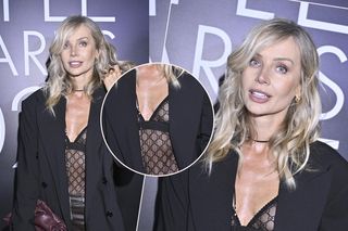 Woźniak-Starak w bieliźnie na salonach. Prześwitujące body wszystko odsłaniało. Dobrze, że założyła marynarkę!