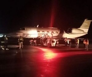 Pękła opona w smaolocie z prezydentem.