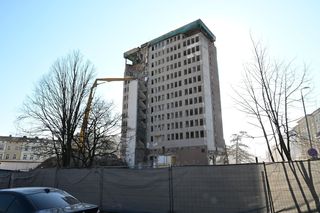 Rozbiórka Związkowca w Koszalinie