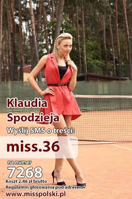 Wybory miss polski 2014 Klaudia Spodzieja