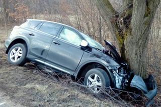 Groźny wypadek w Gorzycach: Wypadła z drogi i uderzyła w drzewo [ZDJĘCIE]