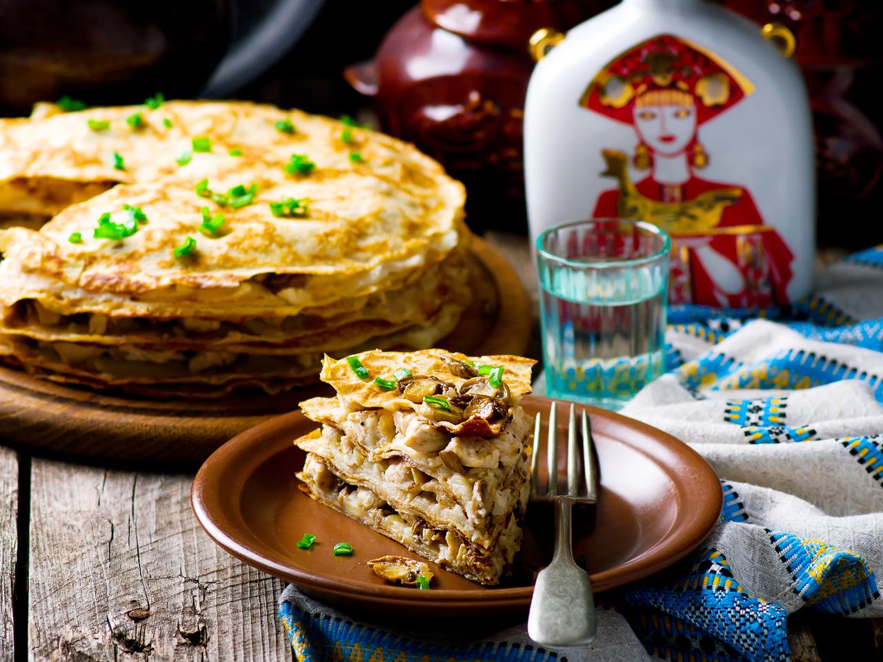 Bliny z grzybami - pomysł na świeże grzyby