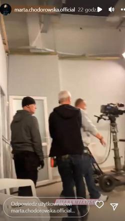 M jak miłość. Marta Chodorowska (Julia) na planie