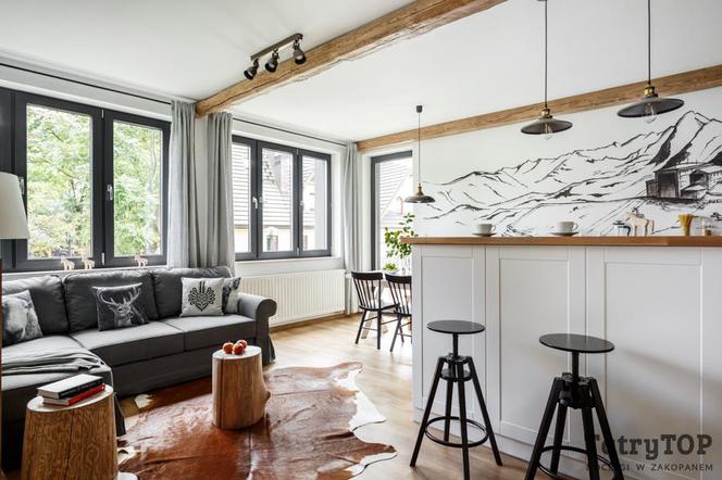 Wnętrze apartamentu w górach