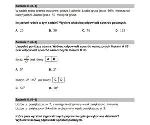Arkusze egzamin ósmoklasisty MATEMATYKA 2024 - odpowiedzi, zadania, rozwiązania, arkusze PDF
