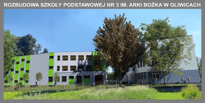 Rozbudowa szkoły w Gliwicach. Powstanie nowy segment przedszkolny