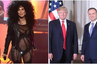 Cher ostro o Trumpie w Polsce: 'Obiecali mu tłumy i zero protestów'