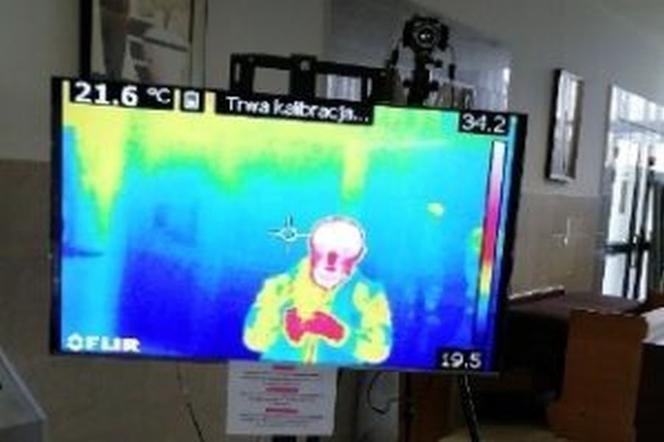 Kamera termowizyjna w jednym z białostockich akademików