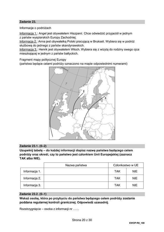 Matura WOS formuła 2015: arkusz CKE i odpowiedzi