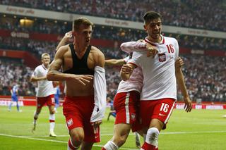 Radość po golu dla Polski w meczu z Anglikami
