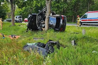 Śmiertelny wypadek na DK 27 pod Żarami. Kierujący audi Q7 nie żyje [ZDJĘCIA].