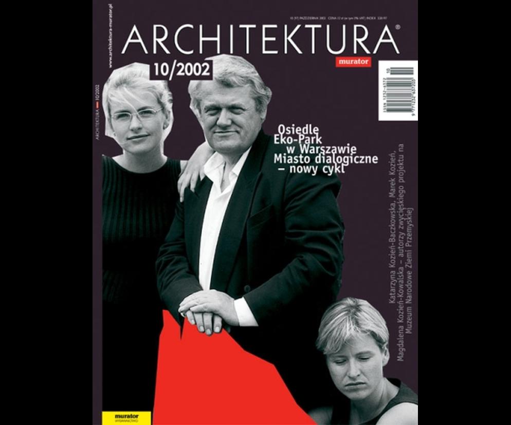 Okładka Miesięcznik Architektura 10/2002
