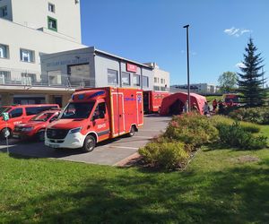 Powiatowe ćwiczenia strażackie w szpitalu wojewódzkim w Siedlcach