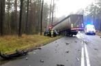 Śmiertelny wypadek na trasie Piduń – Rekownica. Droga jest zablokowana