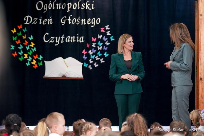 Marta Nawrocka czyta "Misia Uszatka"