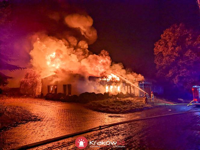 Kraków. Pożar przy ul. Zawiłej