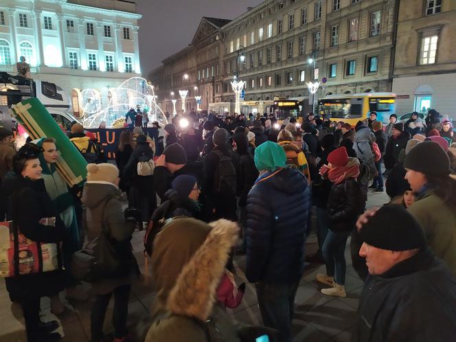 Protest klimatyczny w Warszawie