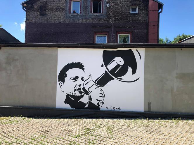 W Katowicach powstał wyjątkowy mural z Rafałem Trzaskowskim. Stworzył go znany artysta [ZDJĘCIA]