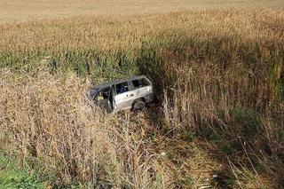 Ryńskie: Auto w szuwarach, brak kierowcy i poszkodowanych