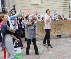 Protest studentów Uniwersytetu Warszawskiego w obronie Palestyny